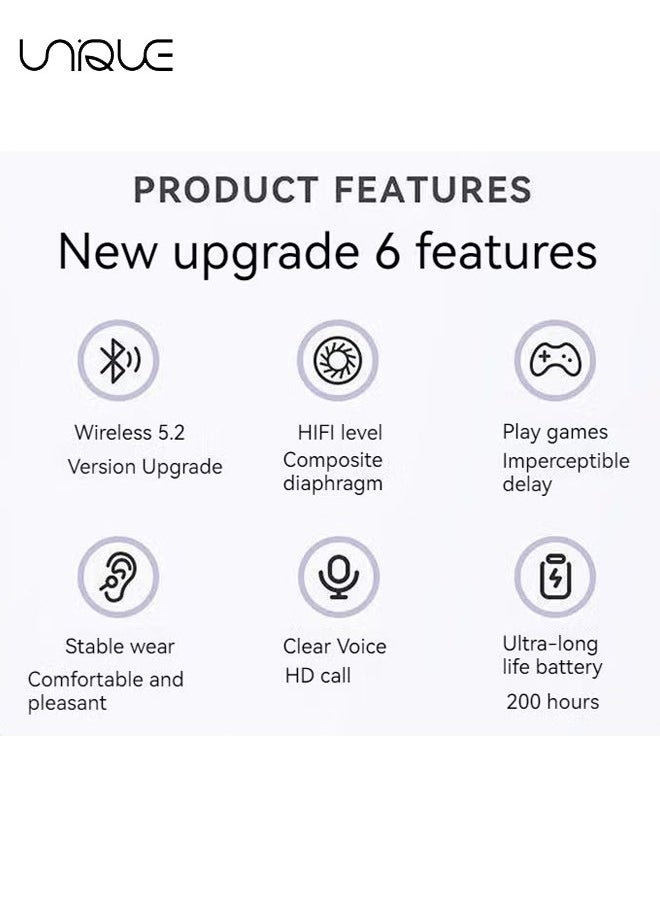 Unique - New neck-mounted Bluetooth ultra-long battery life earphones hanging neck sports wireless Bluetooth earphones (Blue) - Image 1