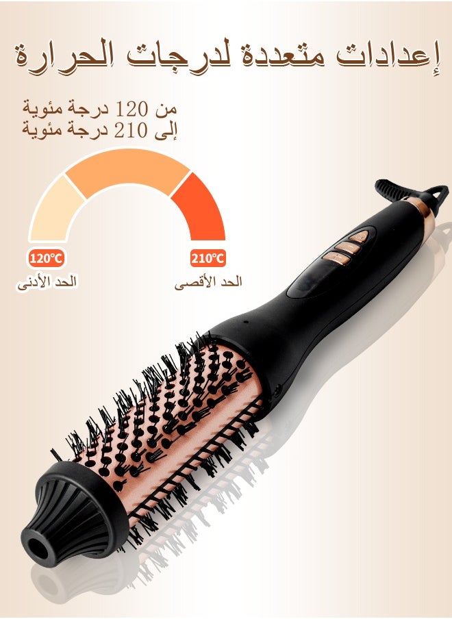 بيستيس  فرشاة حرارية 1.5 بوصة، مكواة تجعيد ساخنة أيونية، فرشاة تجعيد شعر مزدوجة الجهد للسفر، شاشة LCD من 120 درجة مئوية إلى 210 درجة مئوية  - Image 3