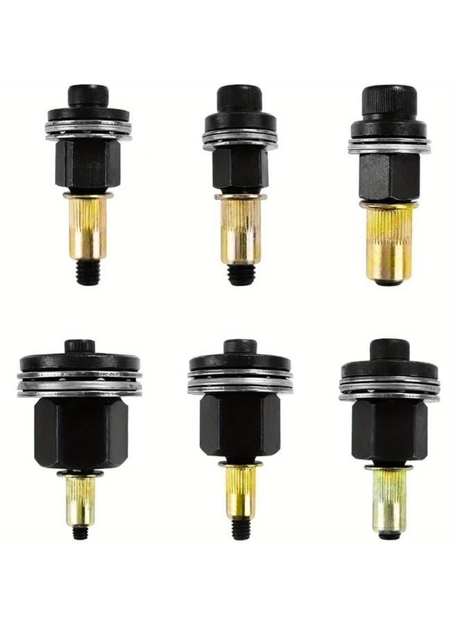 6pcs M3 M4 M5 M6 M8 M10 Rivet Nuts Kit with Mandrel Retractable Nuts for Manual Riveting - Image 2