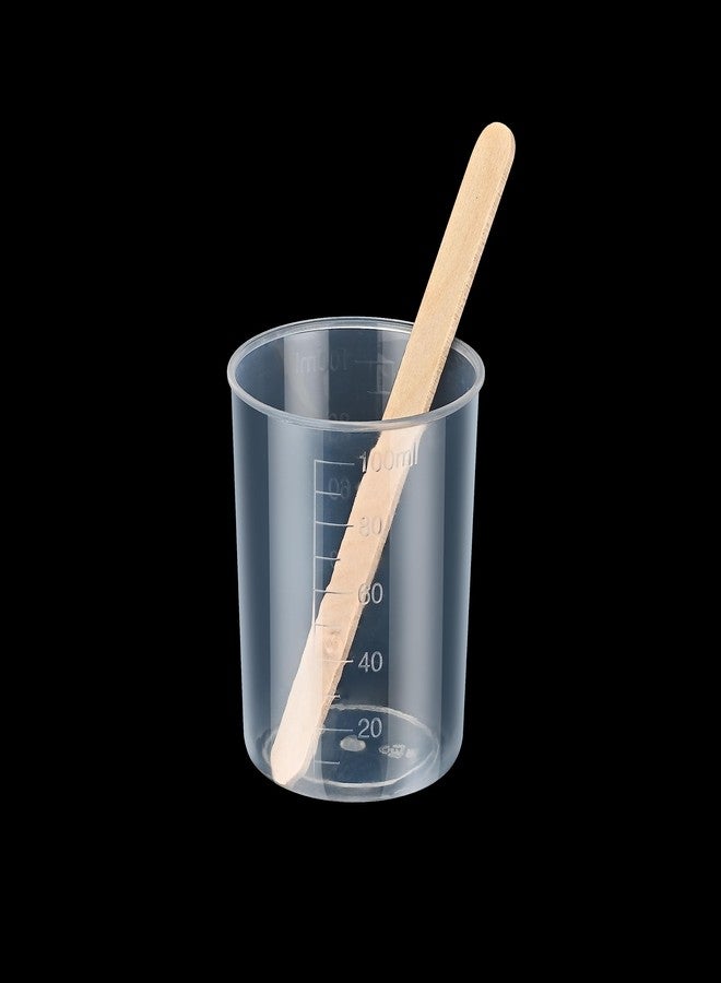 TAKIMO 56 PCS Resin Mixing Kit,12PCS 100ML Disposable Measuring Cups,24PCS 50ML Mixing Cups for Resin,20 Wooden Stirring Sticks, Mixing Cups for Epoxy Resin, Paint Mixing, Jewelry Making - Image 2