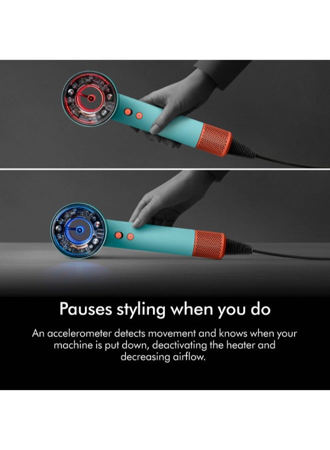 dyson Supersonic Nural Hair Dryer Red Velvet/Gold - Image 3