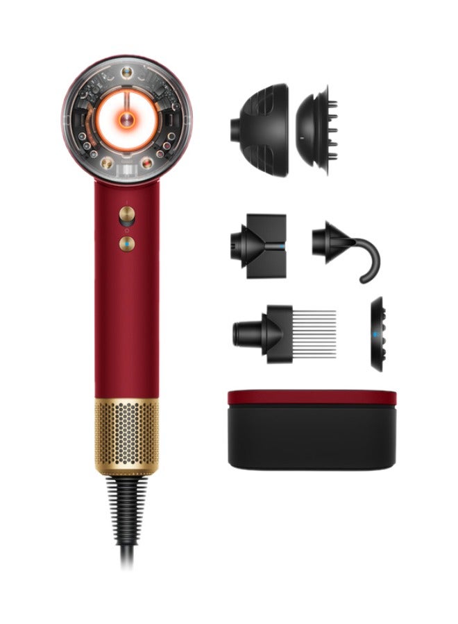 dyson Supersonic Nural Hair Dryer Red Velvet/Gold - Image 1