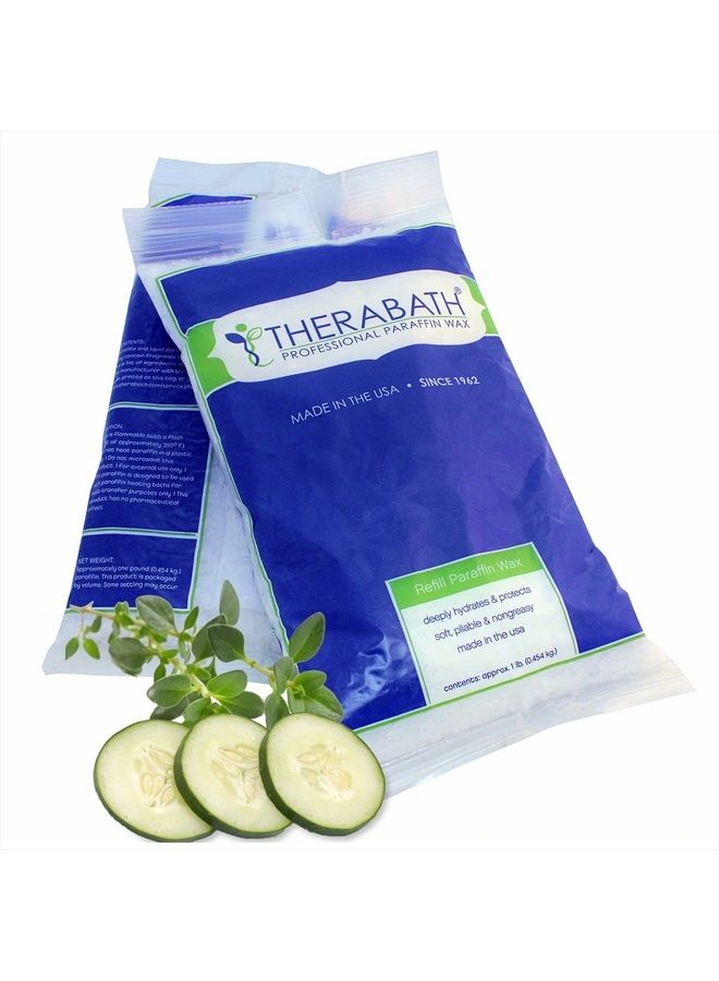 therabath Paraffin Wax Refill - Use To Relieve Arthritis Pain and Stiff Muscles - Deeply Hydrates and Protects - 6 lbs Cucumber Melon w/Thyme Scent - Image 1