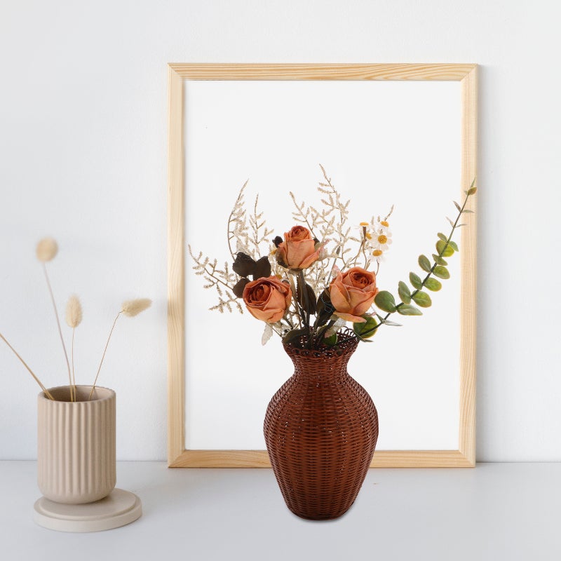 Woven Flower Vase Rustic Decorative Vase For Room Decorative Dry Flower Vase For Flower Arrangements And Home Decor - Image 5