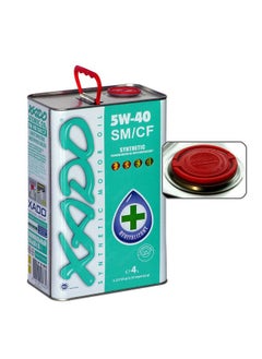 زيت محرك XADO الذري 5W-40 اصطناعي بالكامل - علبة سعة 4 لتر مع بلسم معدني من السيراميك Revitalizant®