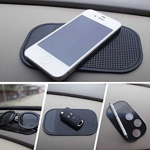 Bysameyee Car Dashboard Non Slip Mat, Bysameyee 5-Pack Anti-Slide Sticky Extra-Thick Dash Pad for Radar Detector, Cell Phone, Keys, Glass, Mirrors, Metal, GPS, Coins - Image 2