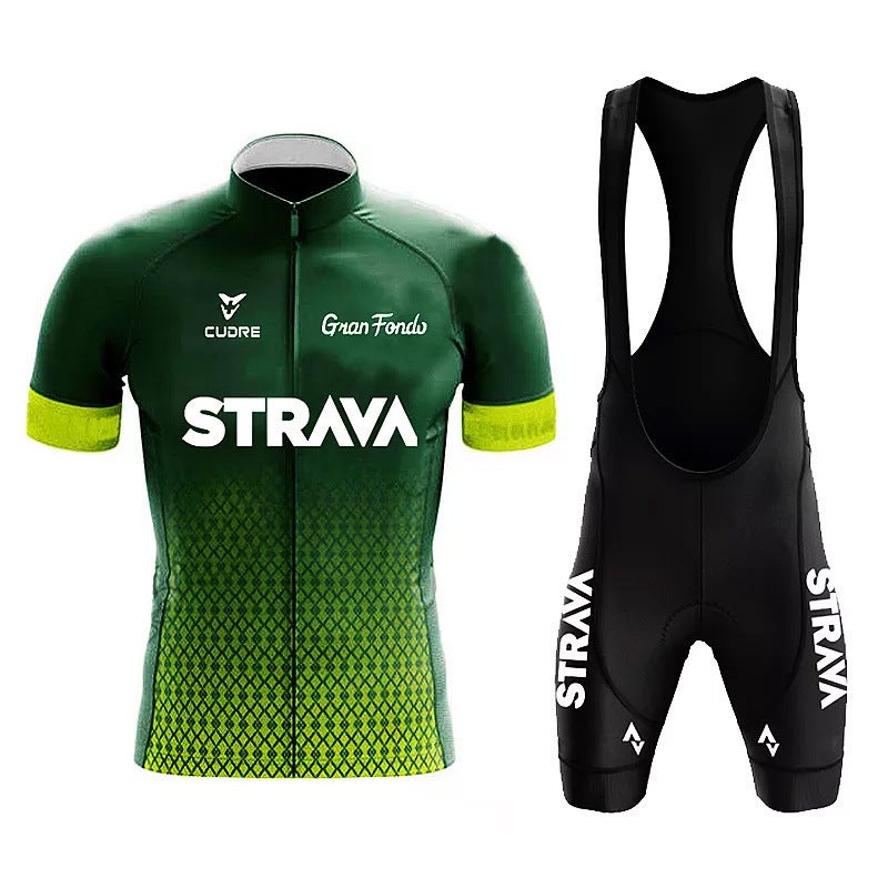 Cycling Short Sleeve Jersey Set Moisture-Wicking Quick-Dry Team Edition Strava - Image 3