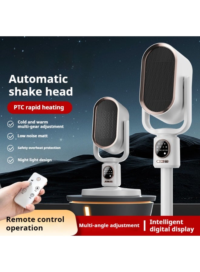 BlueFire Heating Fan DGS-N6 – 1800W Portable Electric PTC Heater for Home & Office, Fast Heating & Cooling Fan, Remote Control, Adjustable Thermostat, Overheat Protection, Quiet Desktop/Floor Space Heater with 2H/4H/8H Timer, LED Lighting, ABS Flame-Retardant Body, 110V/220V, Ideal for Large Rooms - Image 5