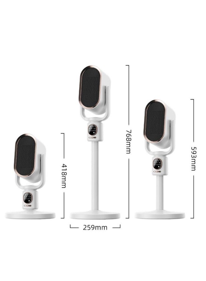 BlueFire Heating Fan DGS-N6 – 1800W Portable Electric PTC Heater for Home & Office, Fast Heating & Cooling Fan, Remote Control, Adjustable Thermostat, Overheat Protection, Quiet Desktop/Floor Space Heater with 2H/4H/8H Timer, LED Lighting, ABS Flame-Retardant Body, 110V/220V, Ideal for Large Rooms - Image 3