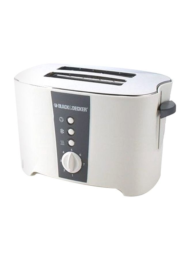 BLACK+DECKER Bread Toaster 2 Slice With Crumb Tray 2 Slices 800 W ET122-B5 White/Grey - Image 1