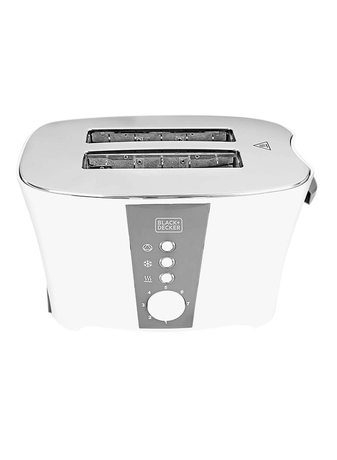 BLACK+DECKER Bread Toaster 2 Slice With Crumb Tray 2 Slices 800 W ET122-B5 White/Grey - Image 2