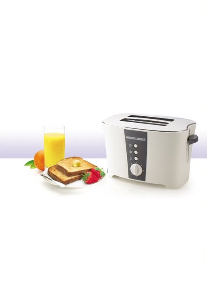 BLACK+DECKER Bread Toaster 2 Slice With Crumb Tray 2 Slices 800 W ET122-B5 White/Grey - Image 4
