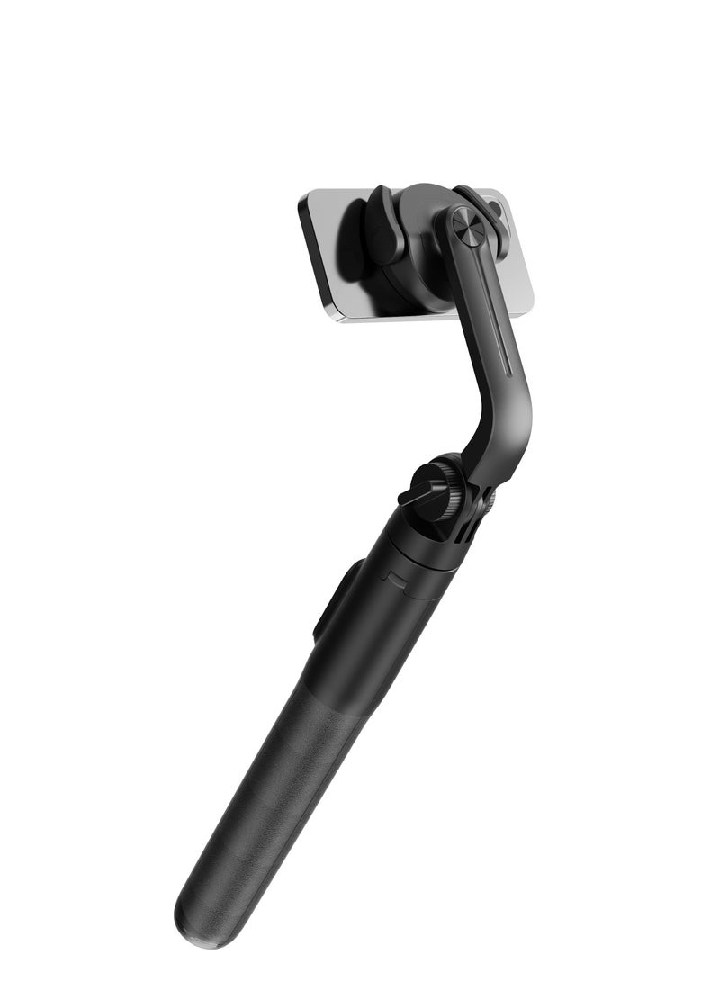 بورودو عصا سيلفي مغناطيسية قابلة للتمديد بطول 150 سم مع حامل ثلاثي الأرجل وجهاز تحكم عن بعد - أسود - Image 3