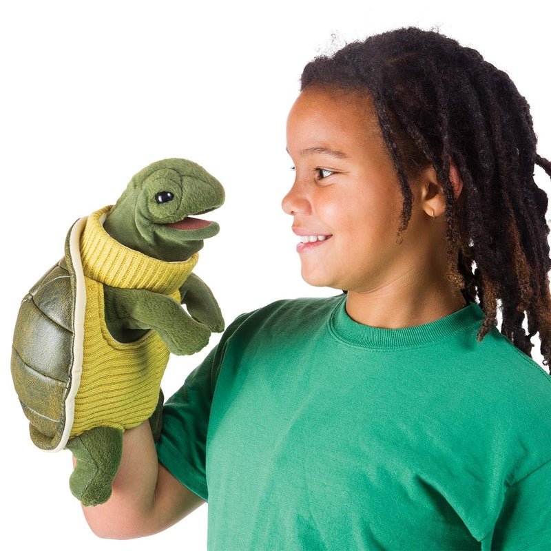 Folkmanis Turtleneck Turtle Hand Puppet - Image 3