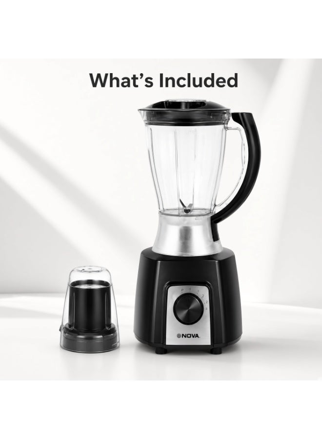 NOVA NM-1103BG Electric Blender 350W with Dry Grinder, 3-Speed - Image 2