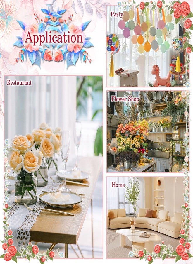 Yimerlen 30 Pcs Metal Wire Floral Picks 13 Inch Wire Floral Place Card Holder Picks, Photo Memo Holder, Round Table Name Number Card Holder for Wedding Party Birthday (Silver) Round - Image 4