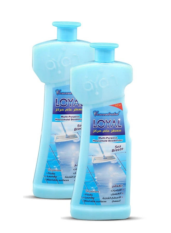 لويال معطر منزلي متعدد الأغراض جل مركّز برائحة نسيم البحر 2 × 700 مل - Image 1