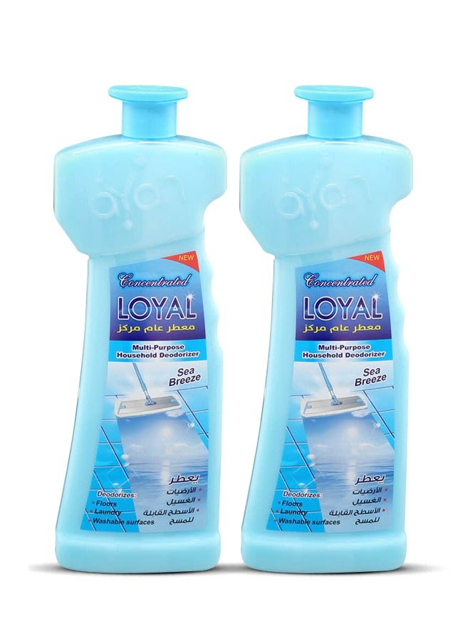 لويال معطر منزلي متعدد الأغراض جل مركّز برائحة نسيم البحر 2 × 700 مل - Image 2