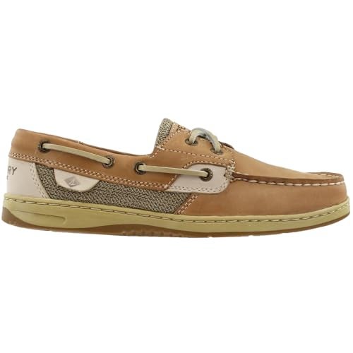 Sperry Women's Bluefish Boat Shoe, Linen/Oat, 5 - Image 2