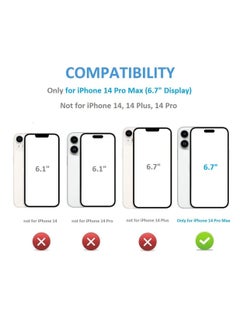 KASTWAVE Wallet Case for iPhone 14 Pro Max Case with Card Holder, Fine Hole Camera Protect, Drop Protection, Wallet Phone Case Flip Leather Cover Men Women  - Image 2
