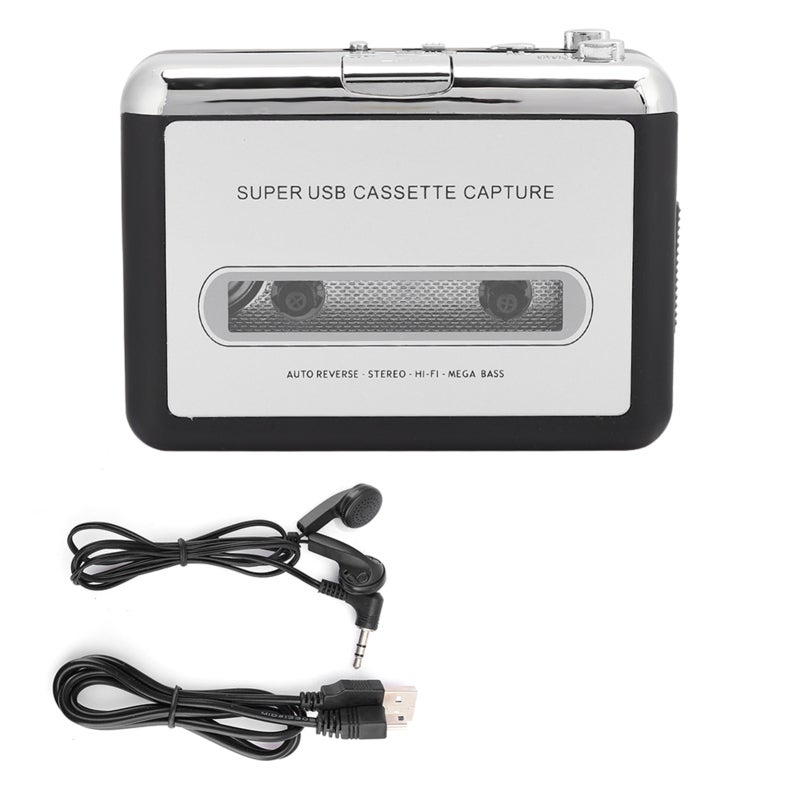 Ezcap Cassette Player USB Tape To MP3 Converter - Portable Lightweight Design With Audio Output For Music Anywhere - Image 1