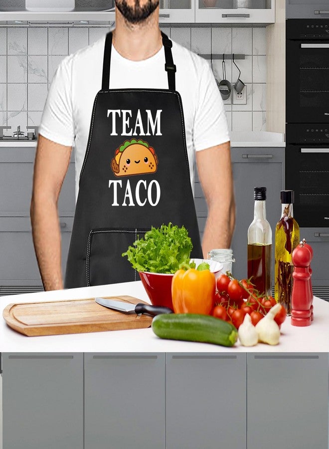 LEVLO Funny Taco Tuesday Gift Team Taco Waterproof Apron Taco Lover Chef Teacher Graduation Gift(Team Taco) - Image 4