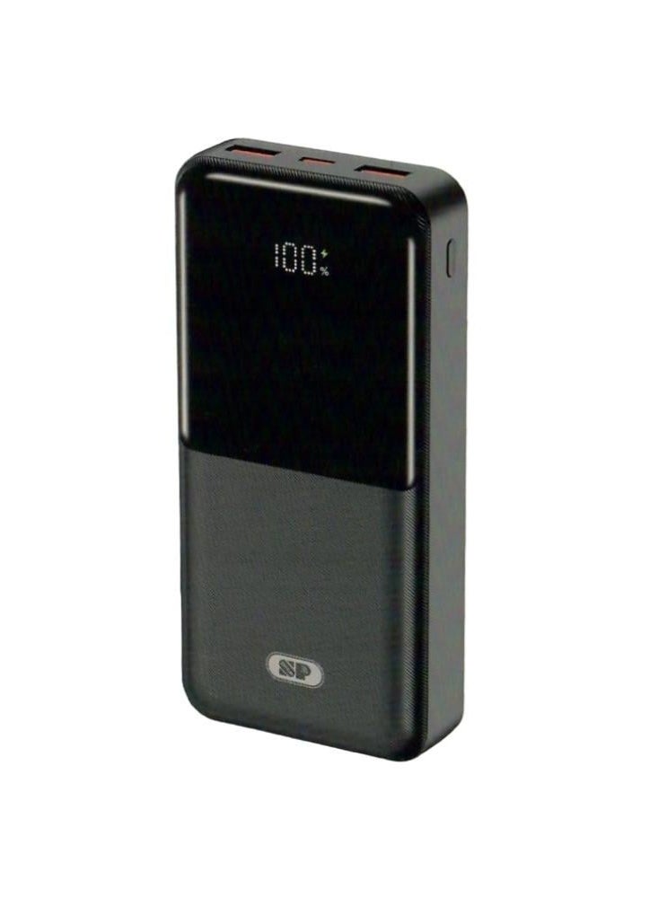 ⚡ SP ISNUP 010050 POWER BANK High-Capacity 20000mAh Portable Charger – Type-C Input/Output with Triple USB Ports