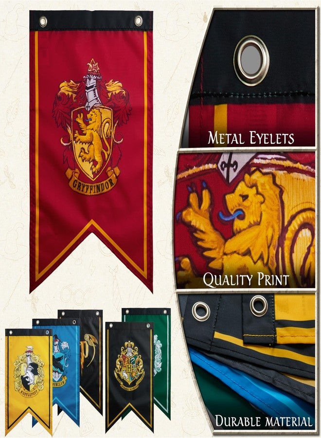 Harry Potter Party Decorations 6 Banners 20” x 12” Hogwarts Flags Birthday & Home Decoration - Image 5