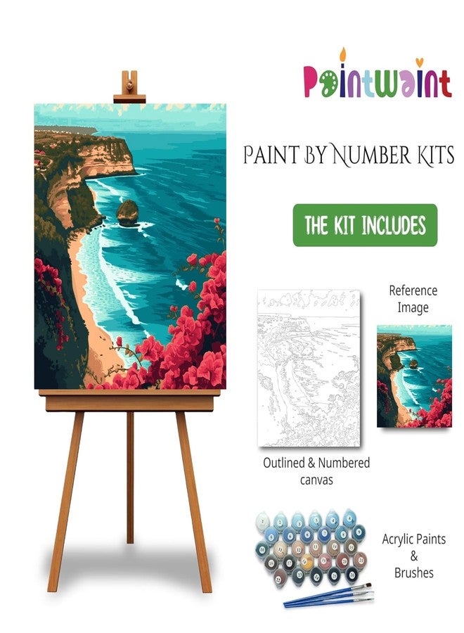 Paint Waint -IPL Edition Paint by Number kit for Adults & Kids | 35 x 40 cm DIY Painting Set with Numbered Canvas, Colors Palette & Brushes | Easy for Beginner 16 Color (PW2, Canvas Board) - Image 2