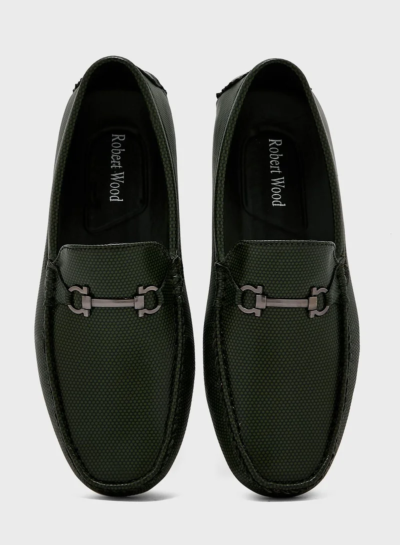 Robert Wood Saddle Detail Moccasins