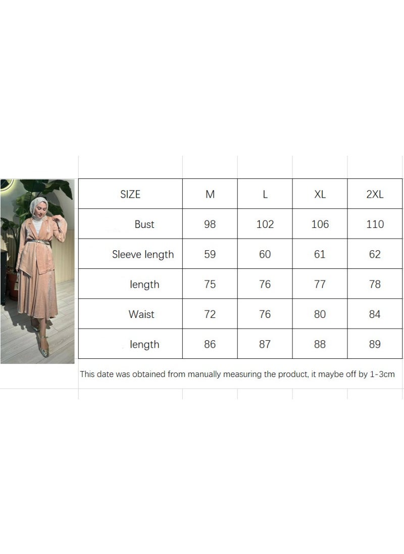 Shougu New Suit Collar Bright Women's Muslim Set  - Image 4