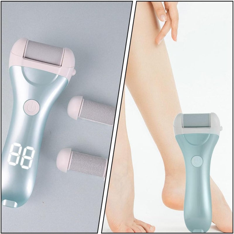 Electric Pedicure Tool Callus Remover with Digital Display Rechargeable Foot File for Dead Skin and Hard Callus Removal Home Feet Care Device Blue - Image 5