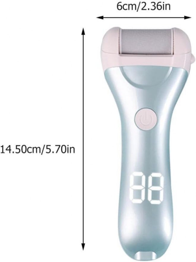 Electric Pedicure Tool Callus Remover with Digital Display Rechargeable Foot File for Dead Skin and Hard Callus Removal Home Feet Care Device Blue - Image 2