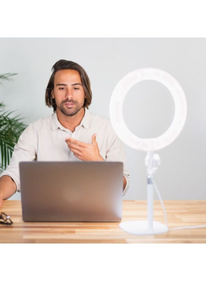 KODAK Desk Ring Light 10" Universal LED Lighting Solution - White - Image 2
