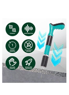 ZLH HITY Concrete Nail Gun Kits, 5 Speed Adjustable Manual Steel Nail Gun Tool, Wall Fastening Power Tool, Portable Nail Shooting Machine, Wall Anchor Wire Slotting Device  - Image 2