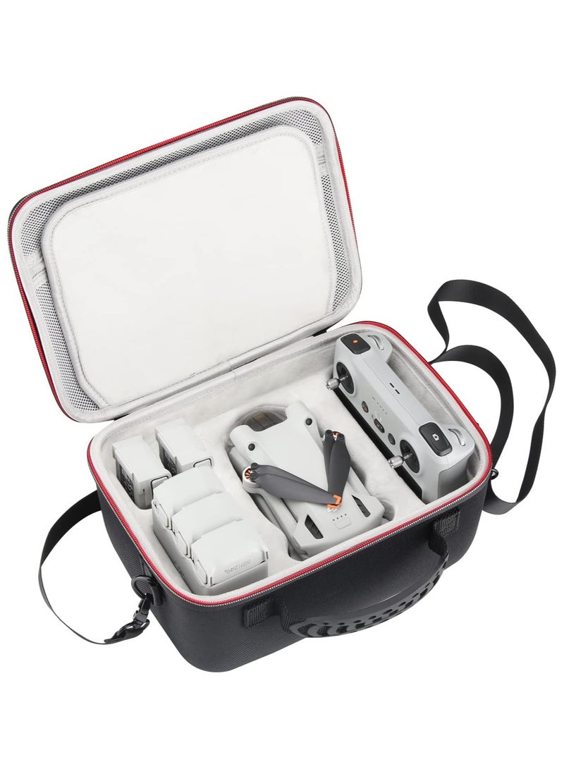 Mini 3 Pro Case, Portable Travel Bag for DJI Mini 3 Pro Drone, Compatible with DJI RC or RC-N1 Controllers and Other Accessories (Black) - Image 1