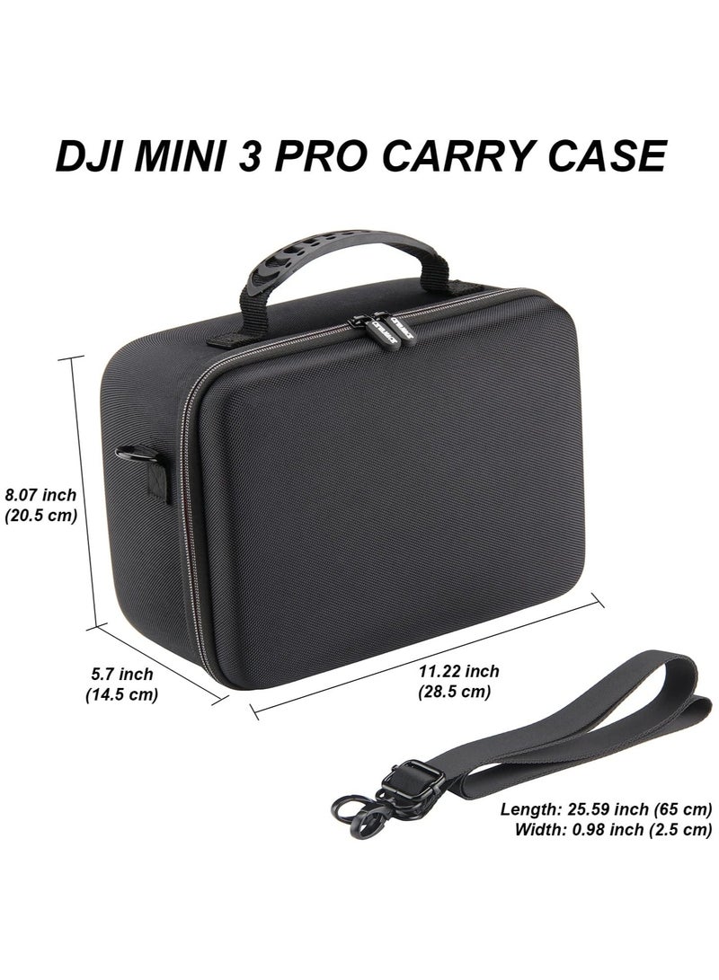 Mini 3 Pro Case, Portable Travel Bag for DJI Mini 3 Pro Drone, Compatible with DJI RC or RC-N1 Controllers and Other Accessories (Black) - Image 5