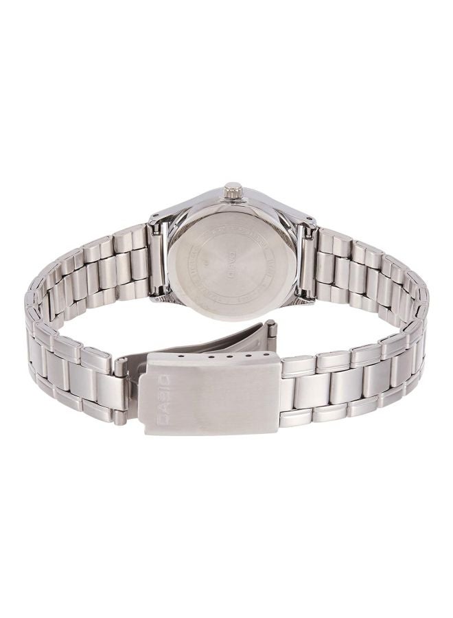 CASIO Women Stainless Steel Quartz Analog Watch LTP-V006D-4BUDF - 25 mm - Silver - Image 2