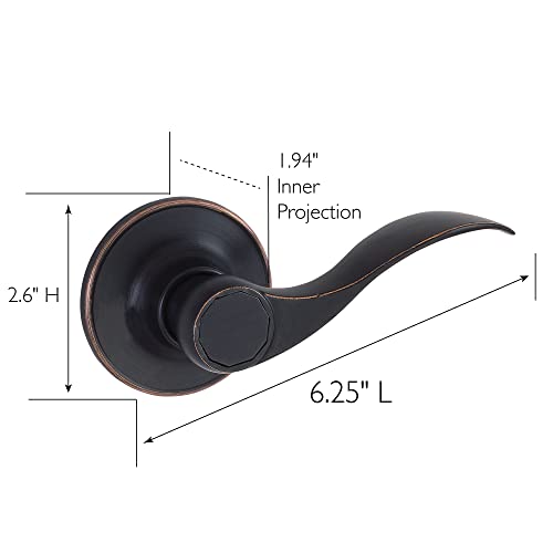 Design House 700617 Springdale Dummy Door Lever, Oil Rubbed Bronze, Decorative , Oil-Rubbed Bronze - Image 2