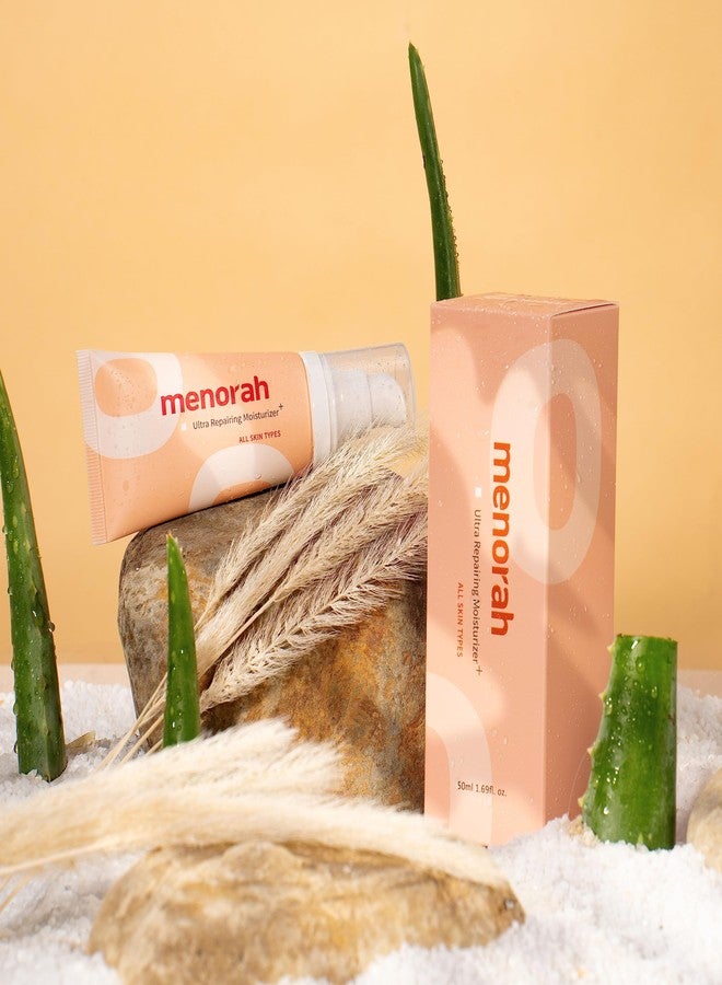 MENORAH مينورا ألترا ريبيرينج مويسترايزر+ للوجه والجسم - كريم ترطيب مكثف مع فيتامين هـ وزيوت نباتية، ترطيب يدوم 12 ساعة للبشرة الجافة والخشنة وغير المتجانسة - Image 4