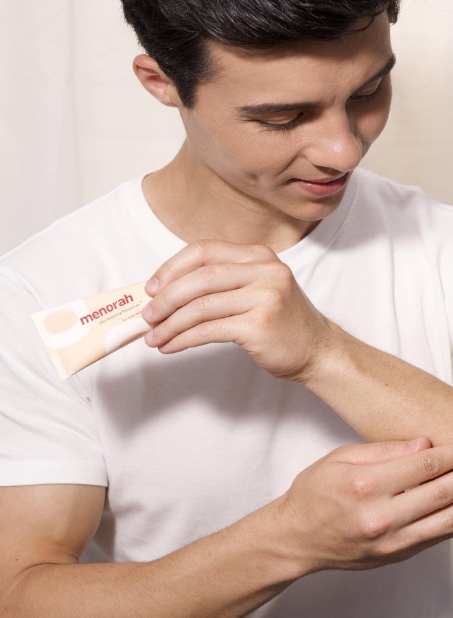 MENORAH مينورا ألترا ريبيرينج مويسترايزر+ للوجه والجسم - كريم ترطيب مكثف مع فيتامين هـ وزيوت نباتية، ترطيب يدوم 12 ساعة للبشرة الجافة والخشنة وغير المتجانسة - Image 3