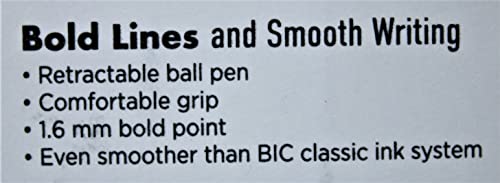 Bic Vlgbp41-Blk Black Velocity Bold Ball Pen 4 Count - Image 2