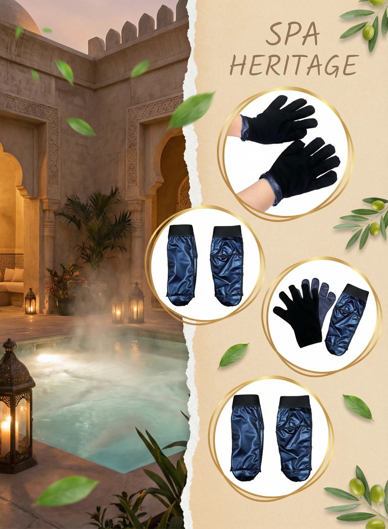 NIBEMINENT Sauna Gloves And Sauna Socks To Enhance And Protect Hand And Foot Moisturizers - Image 3