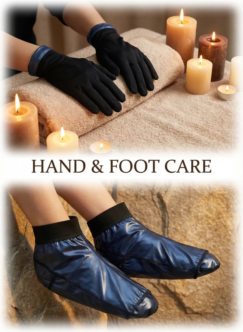 NIBEMINENT Sauna Gloves And Sauna Socks To Enhance And Protect Hand And Foot Moisturizers - Image 4