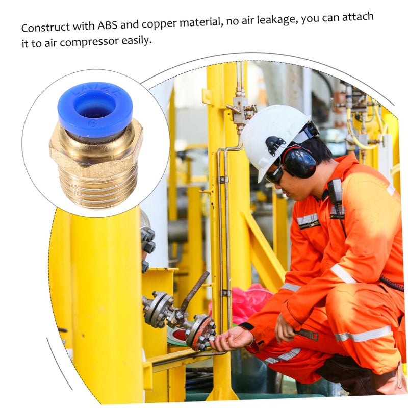 10Pcs Quick Connect Air Fittings 6mm Straight Tube Coupler for Pneumatic Systems Easy Installation - Image 3