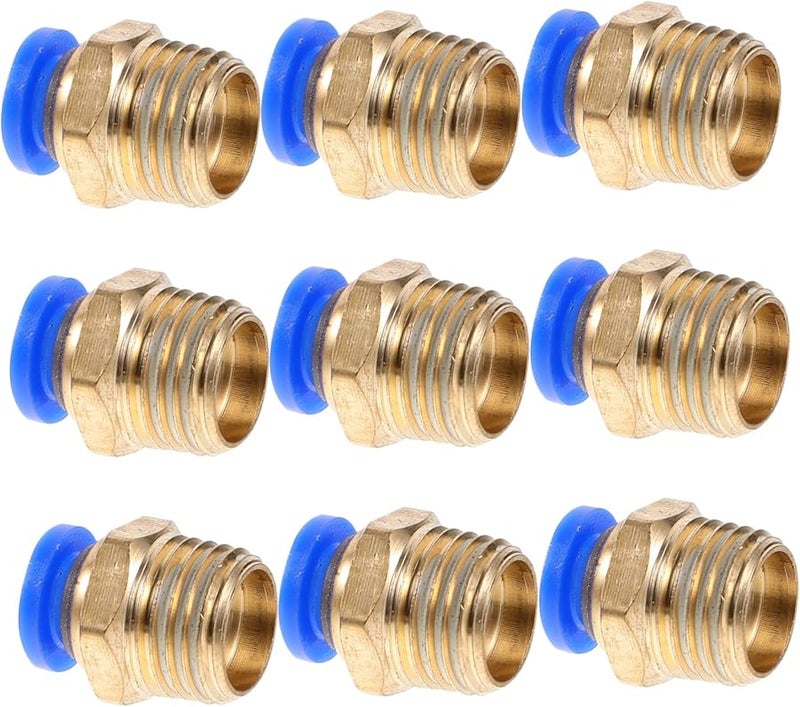 10Pcs Quick Connect Air Fittings 6mm Straight Tube Coupler for Pneumatic Systems Easy Installation - Image 1