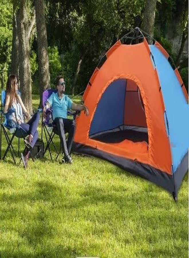 KRISHYAM Polyester Automatic Pop Up Camping Tent - Hydraulic Dome Tent for Camping, Hiking, Travel, Picnic, Fishing, Beach - Includes Carrybag (2 Person-Automatic Hydraulic Tent), Multicolor - Image 3