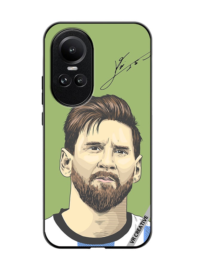 VR CREATIVE Protective Case Cover For Oppo Reno 10 Lionel Messi, An Argentine Design Multicolour - Image 1