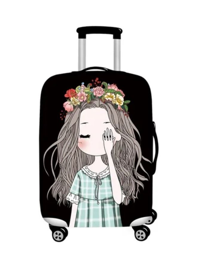 Printed Cute Girl Luggage Cover