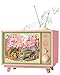 Rolife 3D Wooden Puzzles for Adults DIY Book Nook Kit 16 Japanese Cherry Blossom Music Box Toy Building Set Home Decor Gifts for Girls Boys Adults Sakura Dreamy Tour - Image 2
